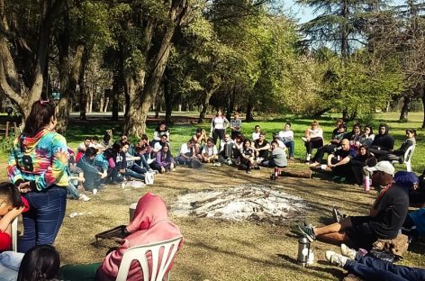 En Matheu, más de 100 jóvenes participaron del primer campamento de la Escuela de Liderazgo