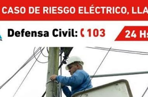 El municipio quiere que los vecinos denuncien postes  y transformadores caídos llamando a Defensa Civil