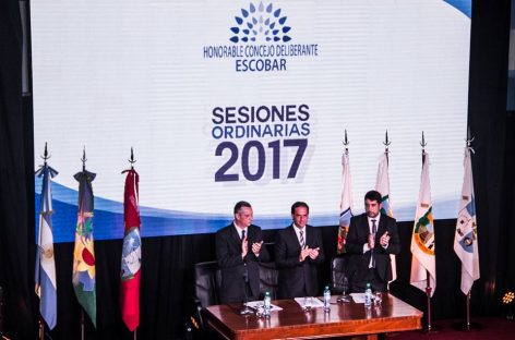 Inicio de sesiones ordinarias del HCD: “el Concejo debe ser la caja de resonancia de los intereses de los escobarenses”