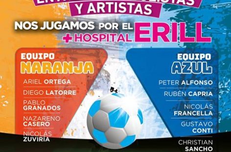 Están confirmadas las figuras del partido a beneficio del Hospital Erill