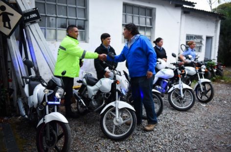 Diez motos incautadas en operativos se suman al cuerpo de la Policía de Tránsito de Escobar