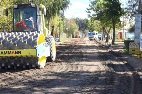 Ariel Sujarchuk supervisó nuevos asfaltos y la puesta en valor de una plaza en el Paraná de las Palmas