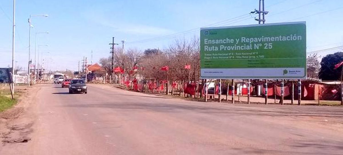 Exclusivo: el primer tramo del ensanche y repavimentación de la ruta 25 será entre Pilar y Villa Rosa