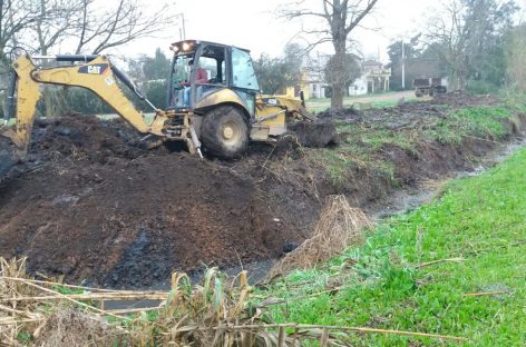 Prosiguen las obras hidráulicas ejecutadas por la Municipalidad de Escobar