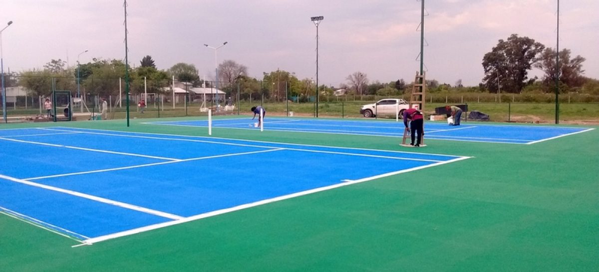 Adelanto: el sábado 7 de octubre se inauguran en el poli de Matheu las primeras canchas de tenis municipales