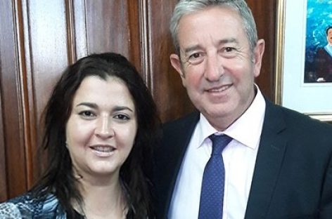 Garrafas: Rocío Fernández se reunió con el senador Cobos