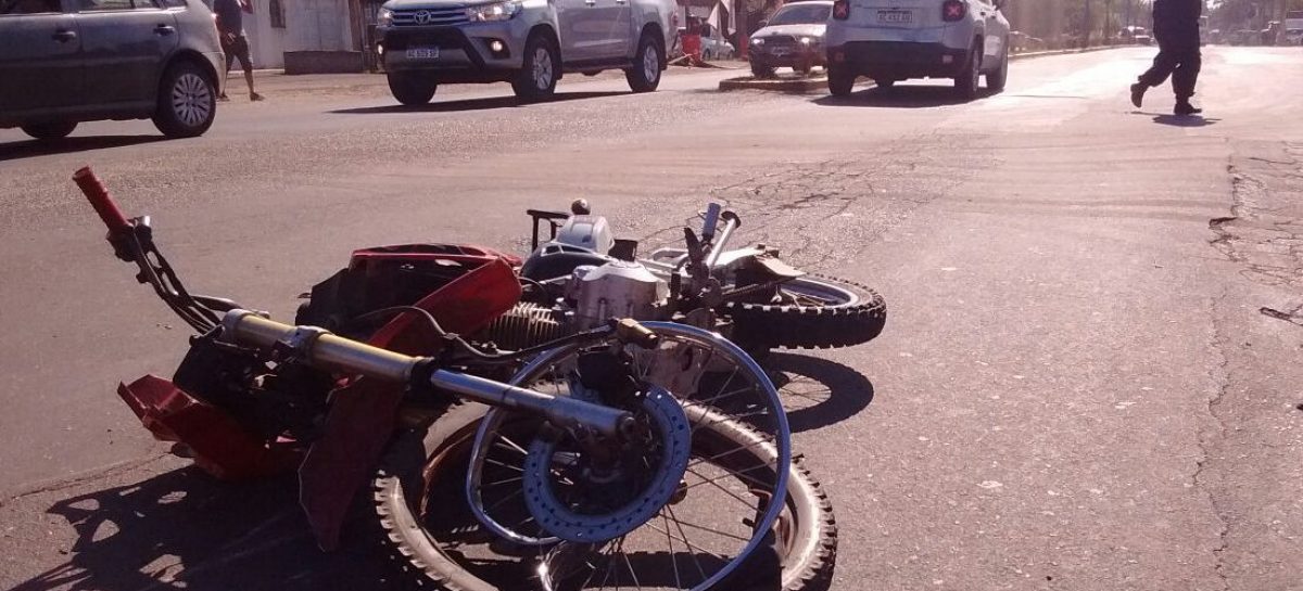 Accidente en ruta 25: un motociclista fue trasladado al hospital de Escobar con contusiones varias