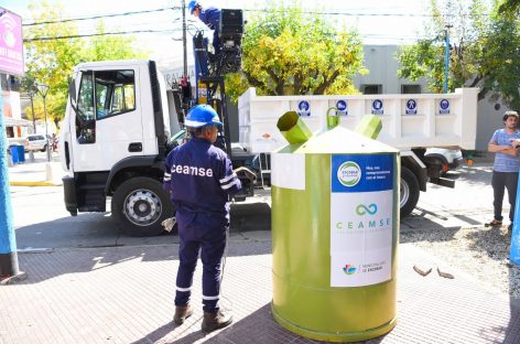 Escobar Sustentable: Ariel Sujarchuk presentó los nuevos contenedores de reciclado