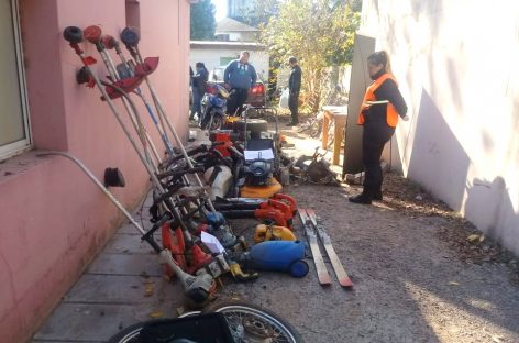 Desbaratan desarmadero de motos en Matheu: dos detenidos y 230 municiones incautadas