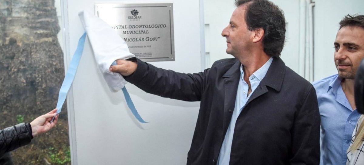 Ariel Sujarchuk recorrió el nuevo centro odontológico en Belén de Escobar