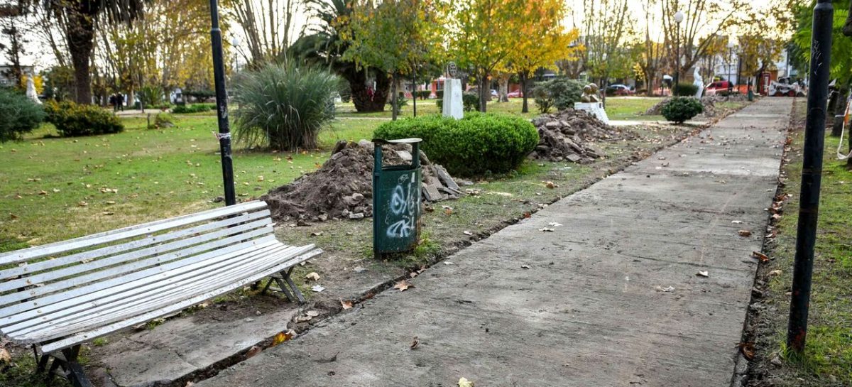 Ingeniero Maschwitz: la Municipalidad de Escobar remodela la plaza Emilio Mitre