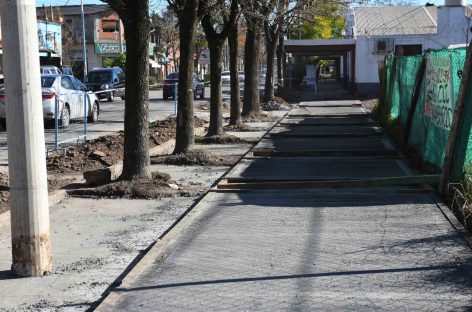 La Municipalidad de Escobar realiza trabajos de revalorización del centro comercial de Matheu