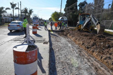 La Municipalidad de Escobar realiza obras de bacheo resistente sobre la Ruta 25