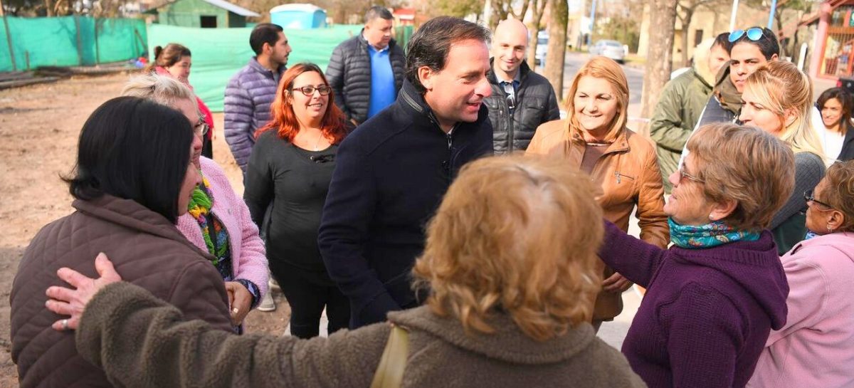 En Matheu, el intendente Ariel Sujarchuk recorrió las obras de la zona céntrica y del barrio Colón