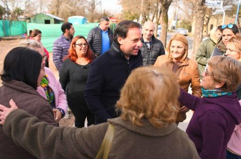 En Matheu, el intendente Ariel Sujarchuk recorrió las obras de la zona céntrica y del barrio Colón