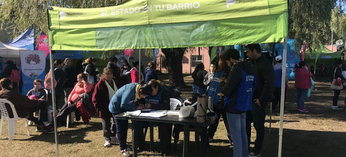 Los operativos sanitarios de la Municipalidad de Escobar recorren el distrito y se suman al programa El Estado en tu Barrio que se realizará en Maquinista Savio