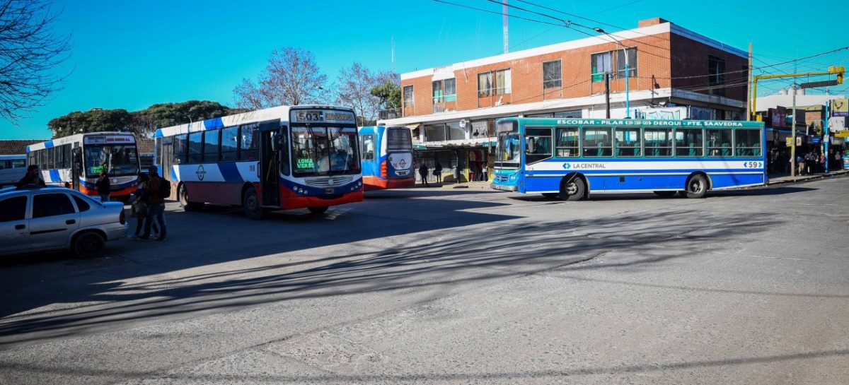 La Municipalidad de Escobar dispuso paradas de colectivos provisorias por las obras de remodelación de la estación terminal de Belén