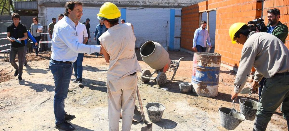 Ariel Sujarchuk supervisó las obras en el futuro Centro Cívico de Garín