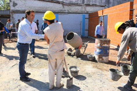 Ariel Sujarchuk supervisó las obras en el futuro Centro Cívico de Garín