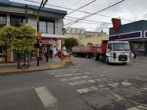 1 camiones en el radio centrico