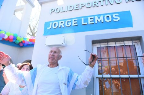 Identidad Escobar: el polideportivo anexo de Garín lleva el nombre de Jorge Lemos