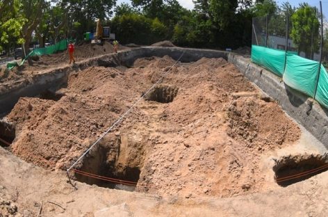 La Municipalidad de Escobar comenzó la construcción de la pileta semiolímpica en el polideportivo de Ingeniero Maschwitz