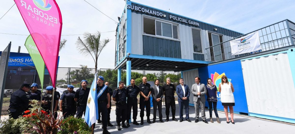 Ariel Sujarchuk y Cristian Ritondo inauguraron el nuevo Subcomando Policial de Garín