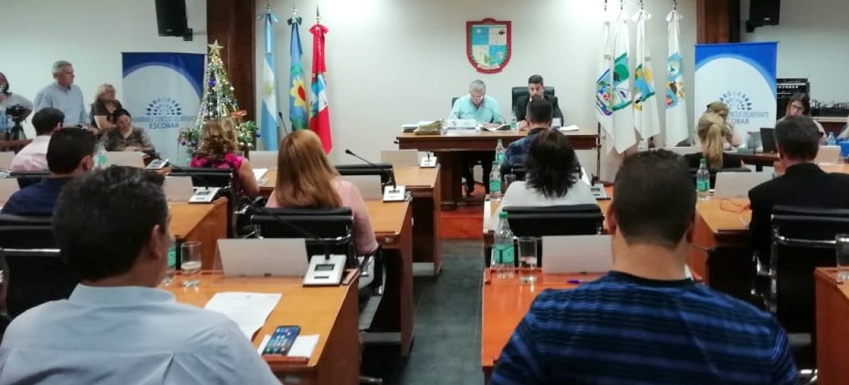 HCD Escobar: en la cuarta Sesión Extraordinaria se aprobó el Cálculo de Recursos y Presupuesto para el ejercicio 2019