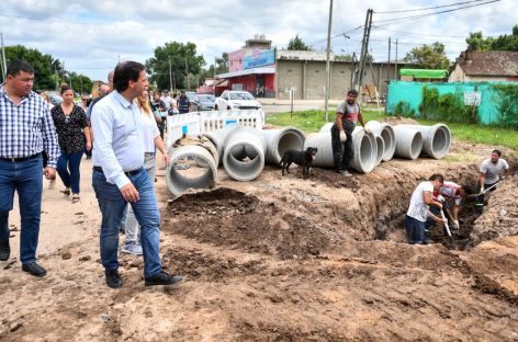 Ariel Sujarchuk recorrió obras hidráulicas que la Municipalidad realiza en Belén de Escobar y Garín