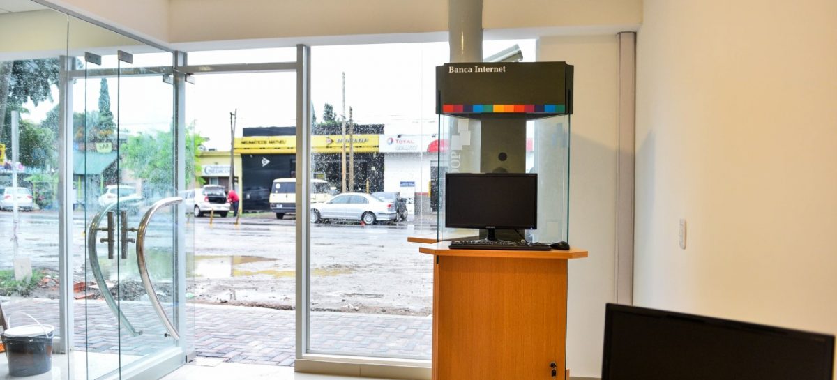 A través de un convenio con la Municipalidad, se instaló en Matheu la nueva oficina comercial del Banco Credicoop