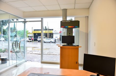 A través de un convenio con la Municipalidad, se instaló en Matheu la nueva oficina comercial del Banco Credicoop