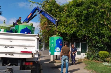 Escobar Sustentable: la Municipalidad instaló 10  nuevas campanas verdes en distintos puntos del distrito