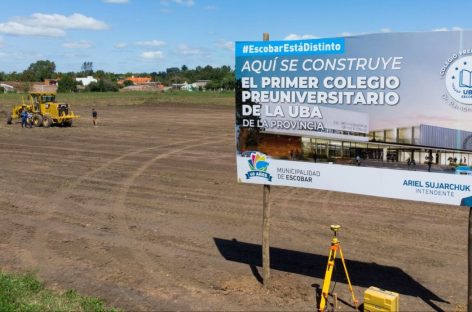 La Municipalidad de Escobar comenzó las obras del colegio preuniversitario Ramón Cereijo