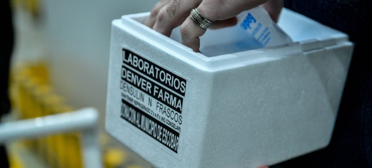 Gracias al convenio con un laboratorio, la Municipalidad de Escobar cubrirá el faltante de insulina que no envía el gobierno nacional