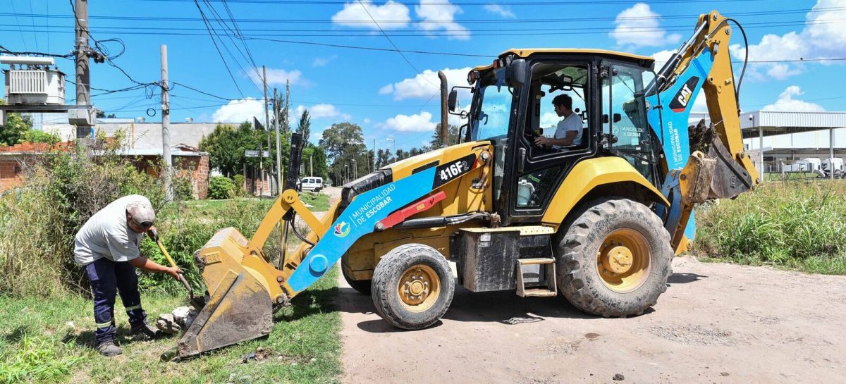 La Municipalidad de Escobar continúa con los trabajos de limpieza de arroyos y zanjas
