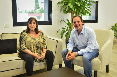 El intendente recibió en Escobar a la ministra de Gobierno bonaerense Teresa García