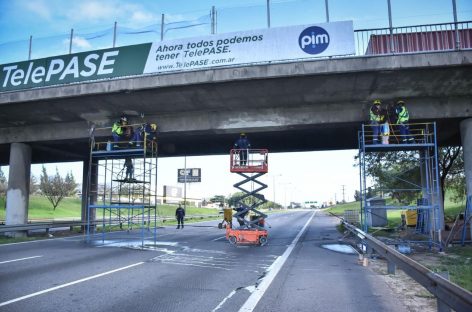 Comienza la etapa final de los trabajos de reparación del Puente Garín cuya reapertura está prevista para mayo