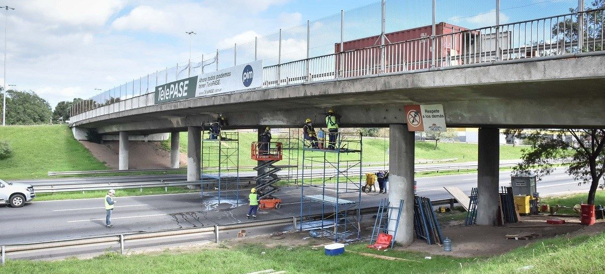 Puente Garín: finalizaron los trabajos de reparación y en las próximas horas queda habilitado para circular