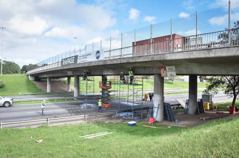 Puente Garín: finalizaron los trabajos de reparación y en las próximas horas queda habilitado para circular