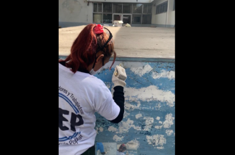 La Municipalidad y distintas cooperativas de trabajo realizan obras de refacción y mantenimiento en ochos escuelas del partido de Escobar