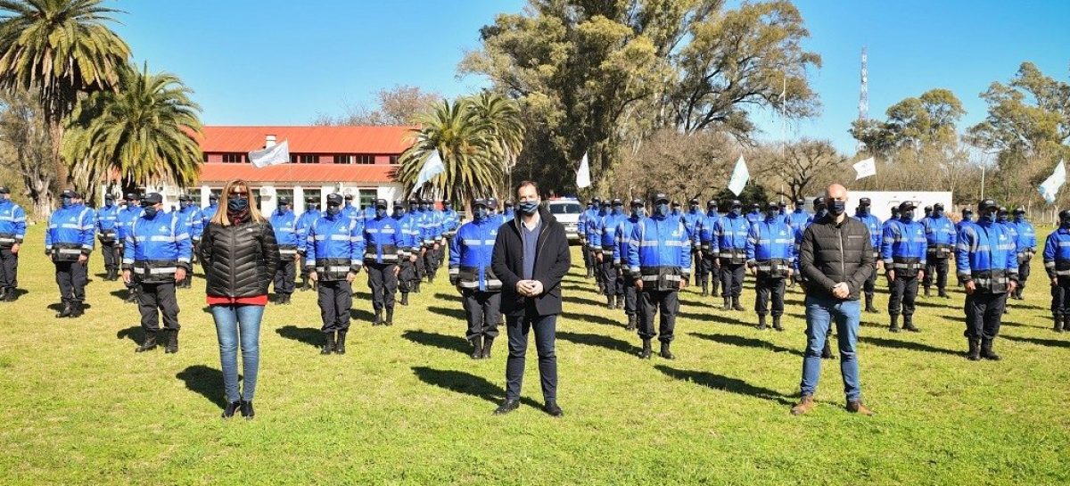 Sujarchuk presentó a 70 nuevos agentes de Prevención Comunitaria y seis patrulleros adquiridos con fondos municipales