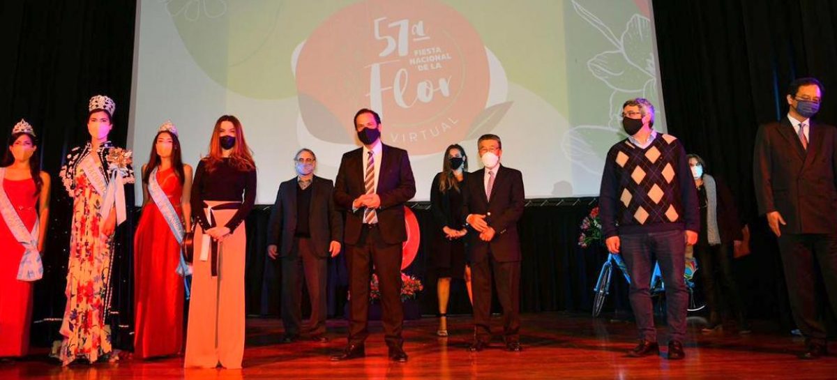 Quedó inaugurada la 57ª edición de la Fiesta Nacional de la Flor que este año se desarrollará de manera virtual