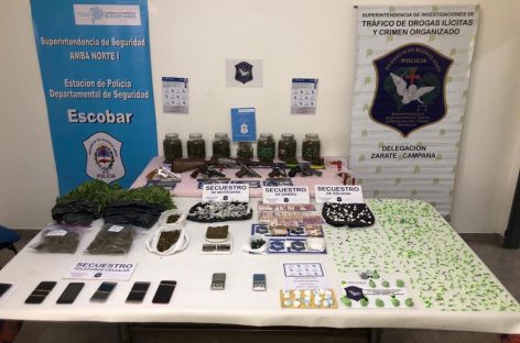 Golpe al narcotráfico: por una denuncia recibida en el 0800 municipal se desbarató una peligrosa banda y se incautaron más de 11 kilos de droga