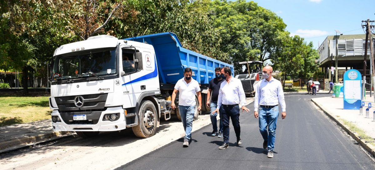 Están en marcha las obras de repavimentación de avenida De Los Inmigrantes y de la calle Independencia en Belén de Escobar