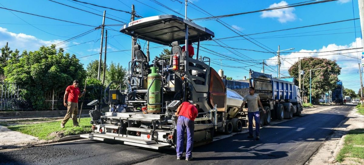 La Municipalidad de Escobar continúa con los trabajos de repavimentación, bacheo y renovación del alumbrado público en todas las localidades del distrito