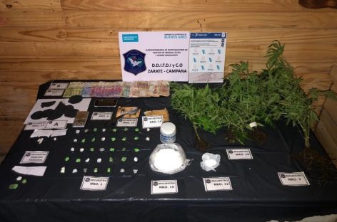 Durante enero y febrero se desbarataron seis organizaciones narcocriminales y se incautaron casi diez kilos de droga en el distrito
