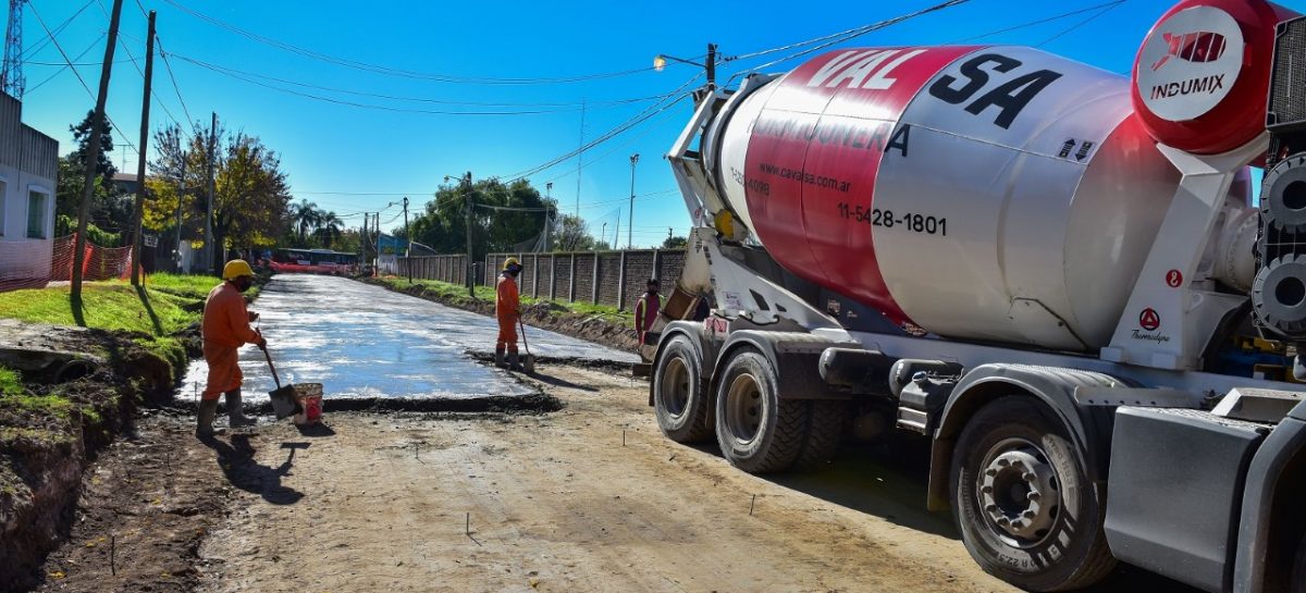 Siguen adelante las obras de pavimentación, estabilizado y mejoramiento del espacio público