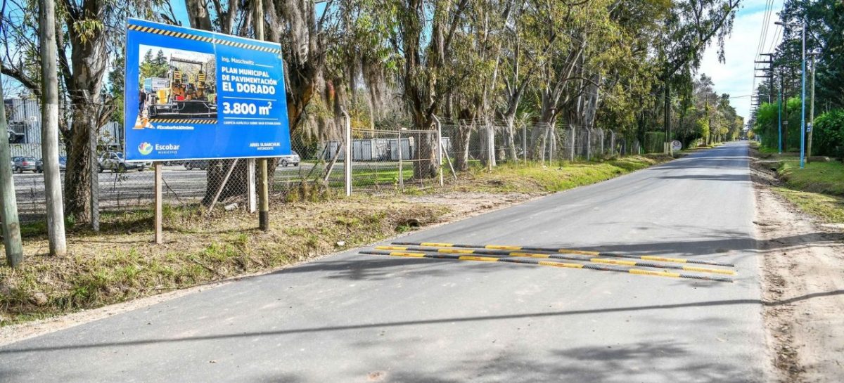 Finalizó la obra de pavimentación de la calle El Dorado de Ing. Maschwitz