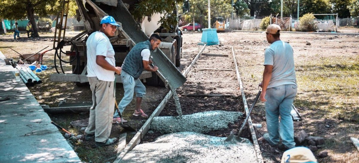 Avanzan las obras de pavimentación y puesta en valor del espacio público en Belén de Escobar y Garín