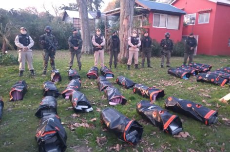 Con apoyo de las fuerzas de seguridad de Escobar, se incautaron 900 kilos de cocaína en la zona del Paraná de las Palmas